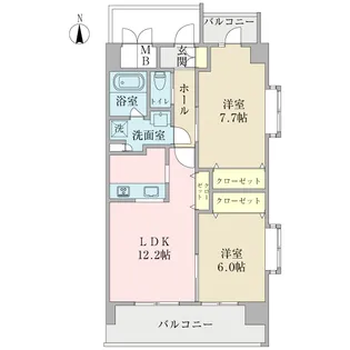 ヴィラ フェリシア【3階】の間取り