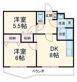 コートエスタ【2階】の間取り