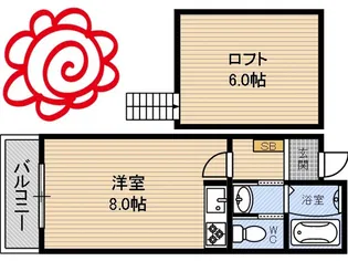 オーキッドスクエア【1階】の間取り