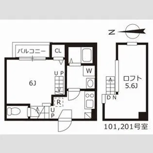 ハーモニーテラス上名古屋【1階】の間取り