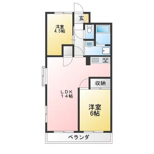 エクレールHARUI【3階】の間取り