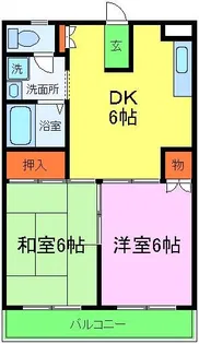 コートヴィレッジ洛西【2階】の間取り