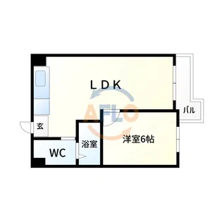 松栄大正ハイツ【2階】の間取り