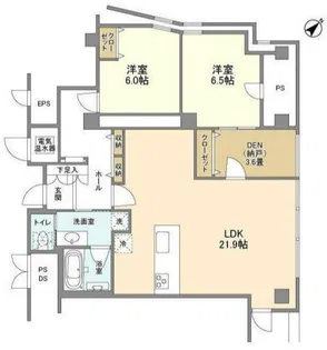 渋谷プロパティータワー【15階】の間取り