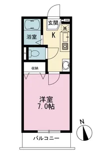 ルナコート山手【2階】の間取り