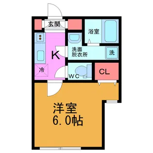 ベリエ市川【2階】の間取り