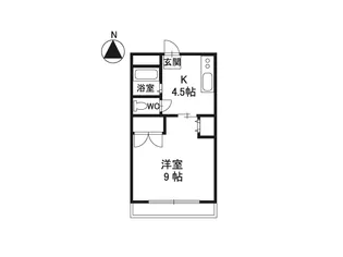 グリーンハイツ上原 A棟【1階】の間取り