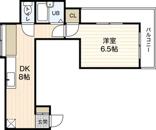 第1木本ビル【2階】の間取り