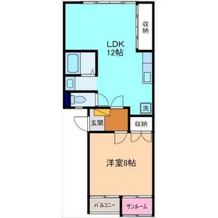 トレンブルハイツ【2階】の間取り