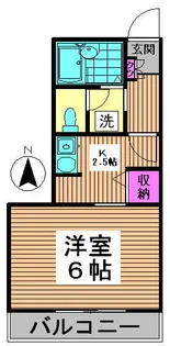 サニーフラッツ【2階】の間取り