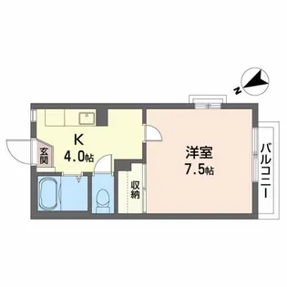 ユーロハイツ名須川【2階】の間取り