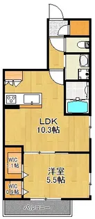 デルフィーノ【1階】の間取り