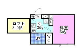 レオパレスF【1階】の間取り