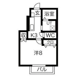 ソレイユ桜町【1階】の間取り