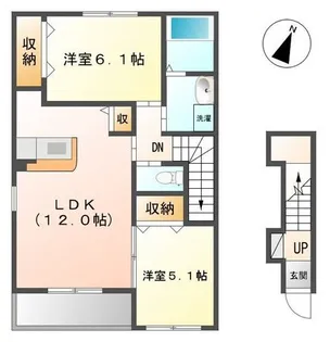サンシャイン ハイツ【2階】の間取り
