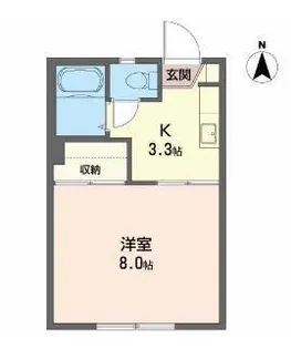 ブルージュ【1階】の間取り