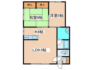 高田マンション【2階】の間取り