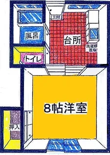 清和ハイツ【2階】の間取り