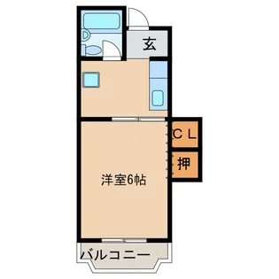 古川マンション【4階】の間取り