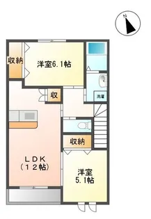 パレスアイム【2階】の間取り