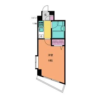 ミゾエハイツ【4階】の間取り