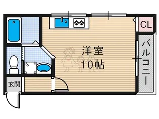 ハイマートハウス十善地【4階】の間取り