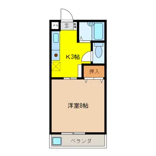 マンションウイン【3階】の間取り