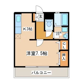 コロシアムガーデン【2階】の間取り