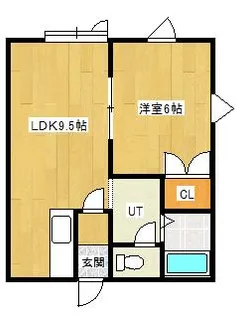 北海道岩見沢市七条東8【アパート】の間取り