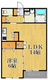 アベニュー大島【2階】の間取り