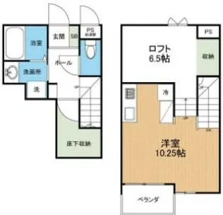 グランツ壺川【2階】の間取り