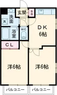 2DKの間取り画像