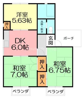 神奈川県平塚市長持【アパート】の間取り
