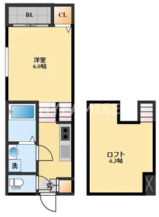 MODERN PALAZZO 多良見IC【2階】の間取り