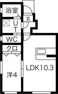 Crest尼沼C棟【1階】の間取り
