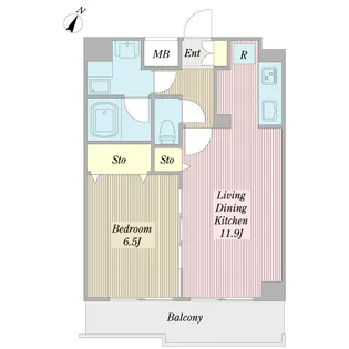 ジュネスアース【3階】の間取り