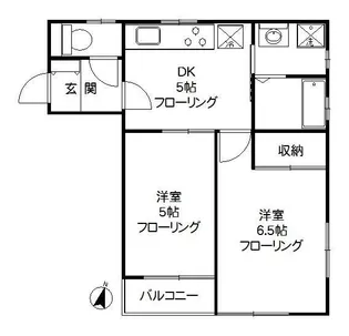 東京都中野区沼袋3【アパート】の間取り