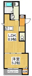 ピュール宮本【1階】の間取り