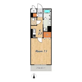 セジュールUMEDA【3階】の間取り