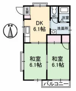 メゾン海老園 C棟【2階】の間取り
