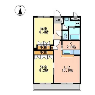 輝明館【3階】の間取り