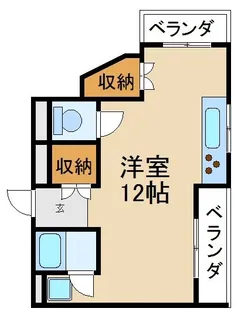 1Rの間取り画像