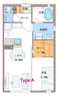 グランドールS【1階】の間取り