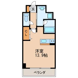 SKY GATE 主税町【6階】の間取り
