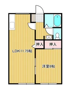 ガーデンHanaII【2階】の間取り