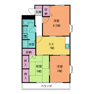 田中ビル【3階】の間取り