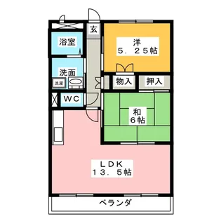 ソレアード81B【3階】の間取り