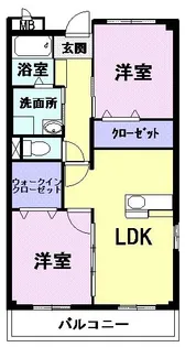茨城県日立市森山町2【マンション】の間取り