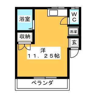メゾン緑風【1階】の間取り
