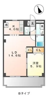 メゾン・ド・グレース弐番館【2階】の間取り